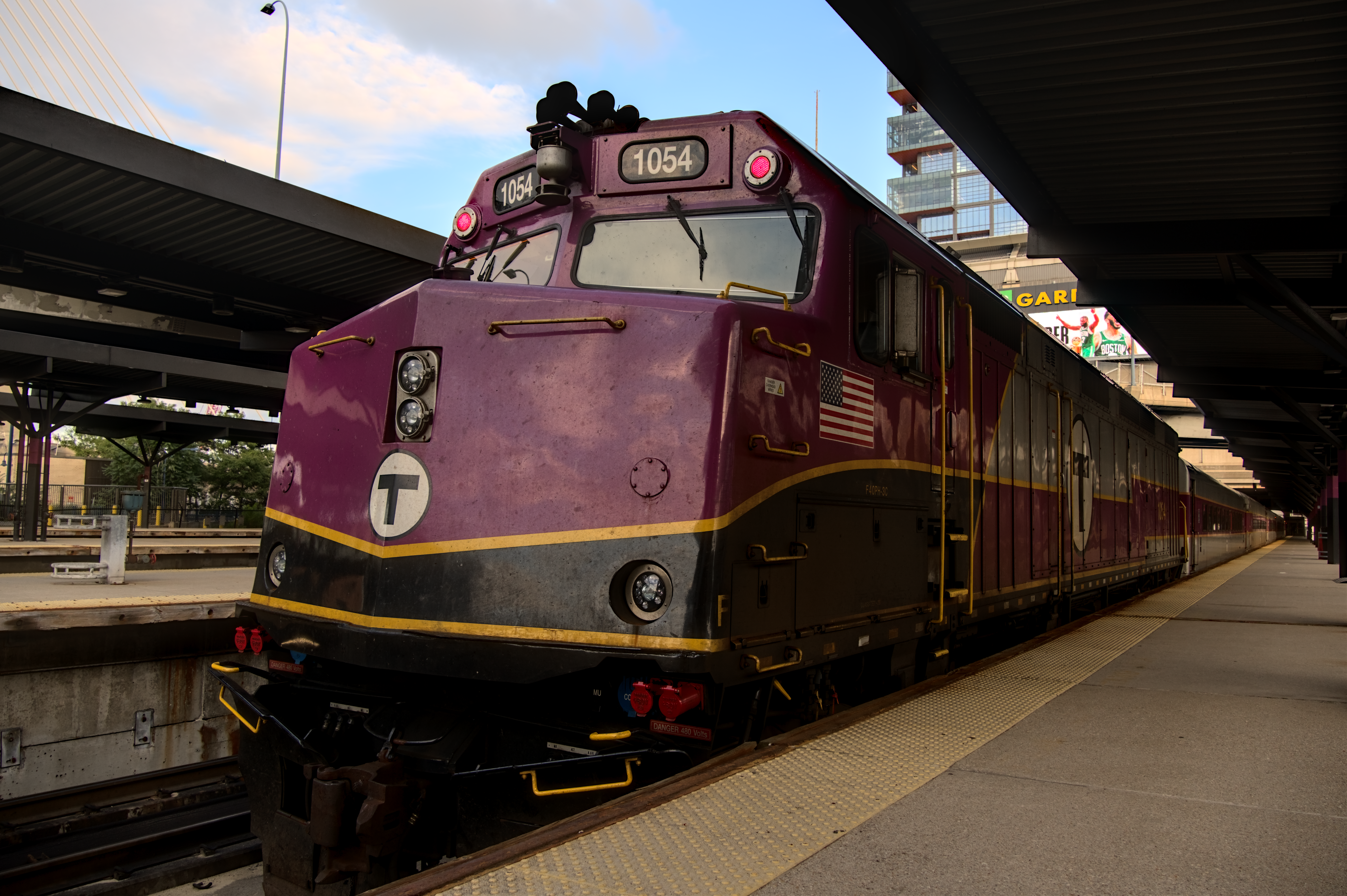 Trains at North Station, 2024-07-29