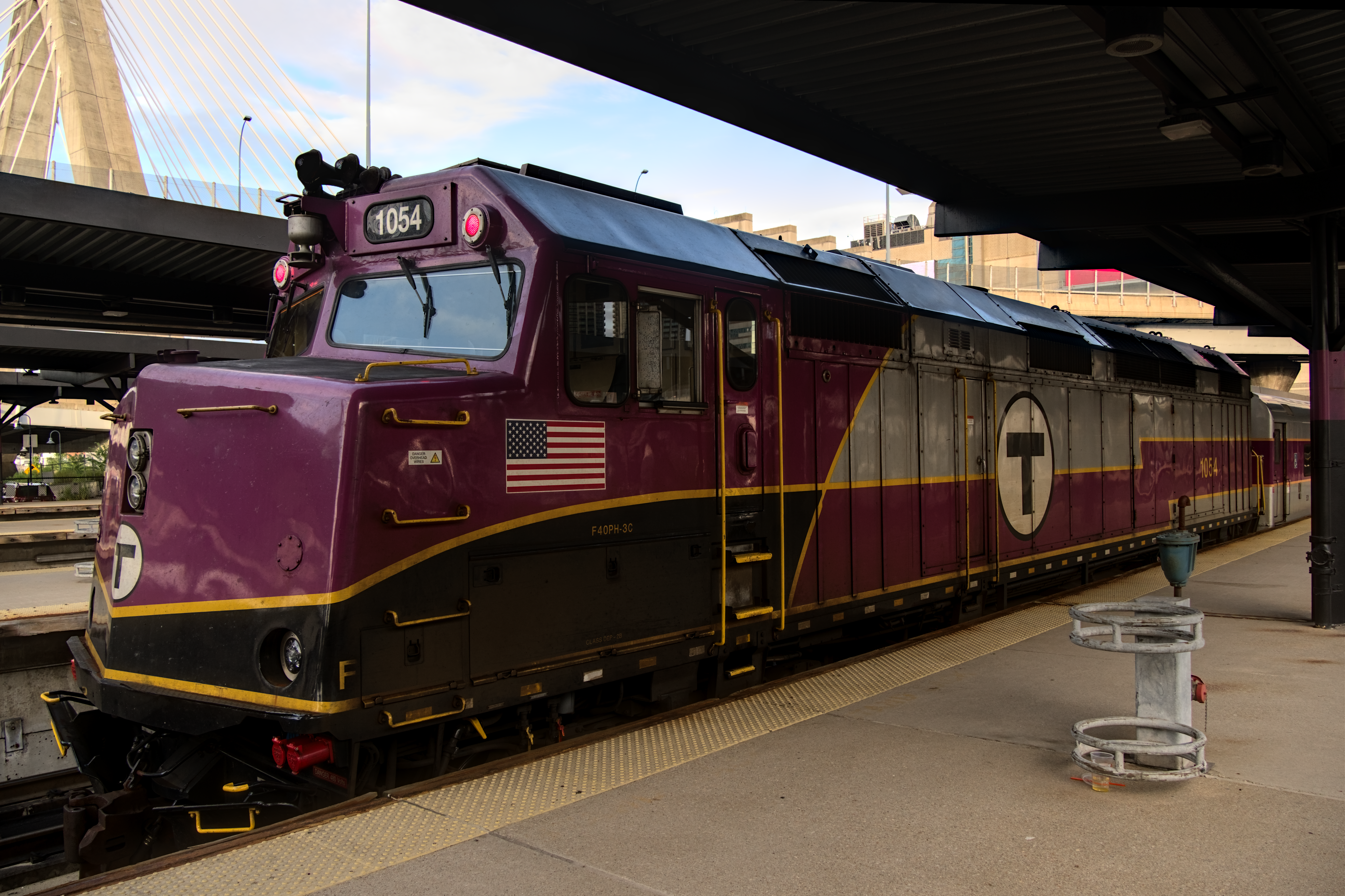 Trains at North Station, 2024-07-29