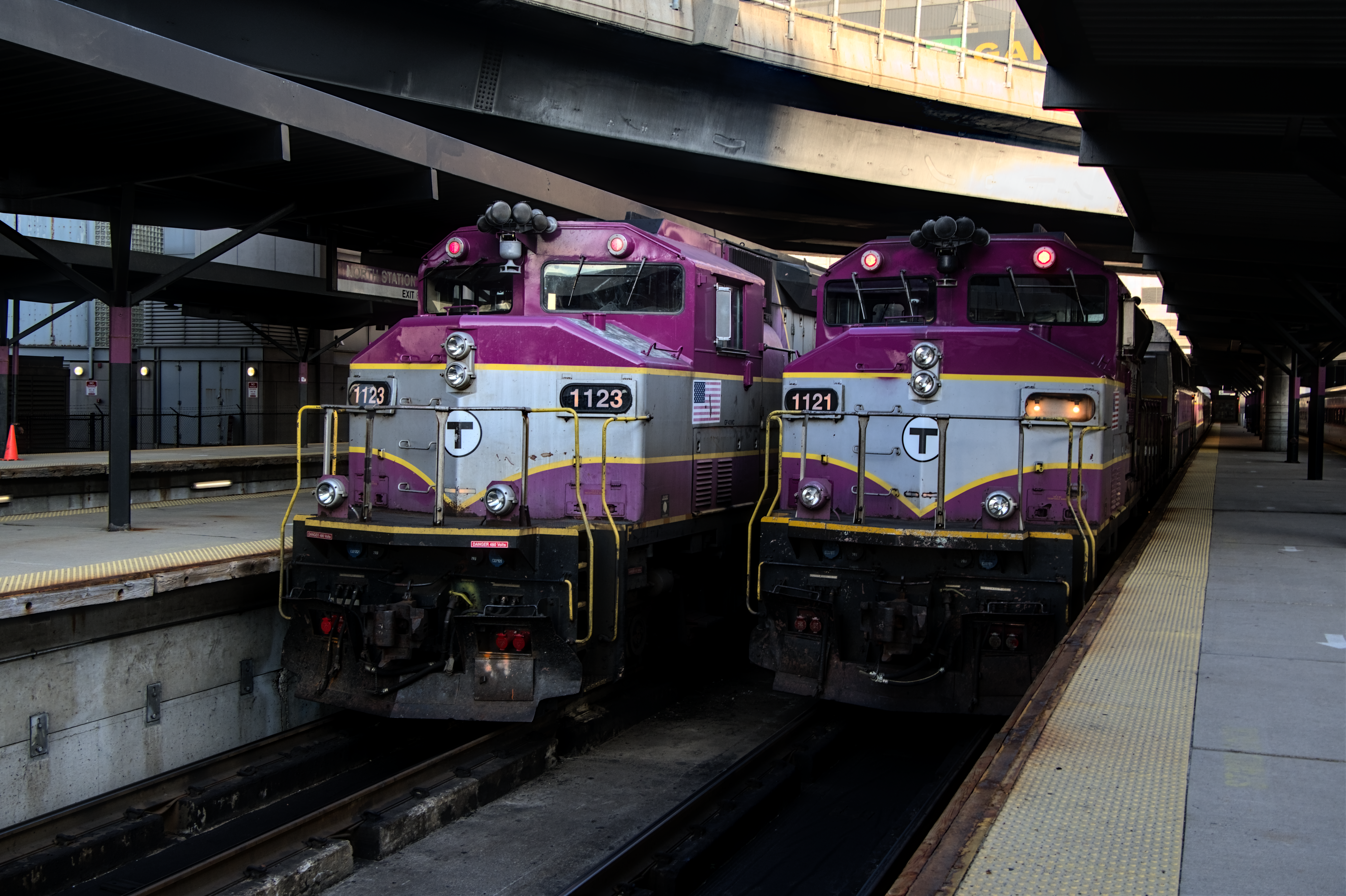 Trains at North Station, 2024-07-29