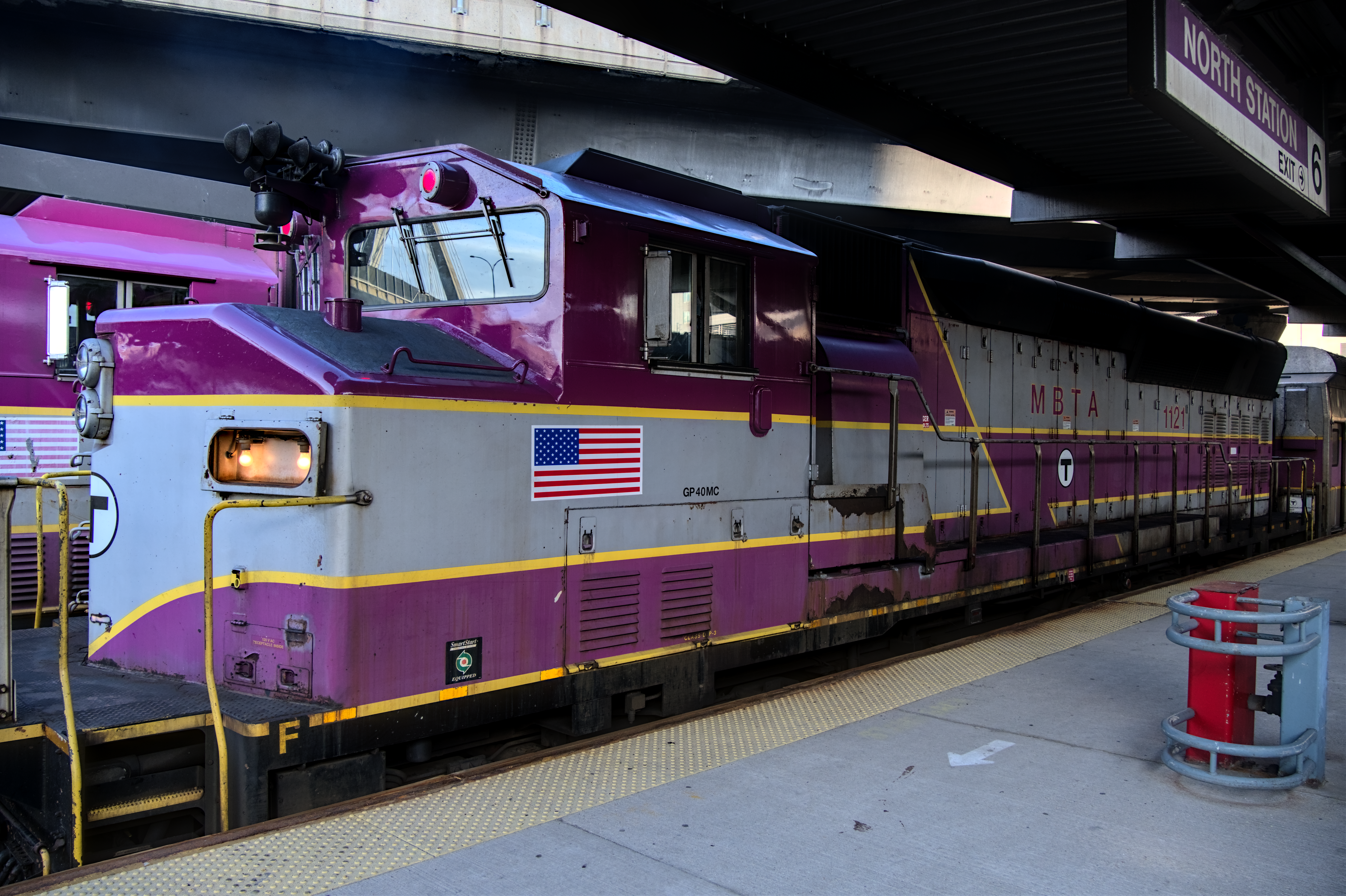 Trains at North Station, 2024-07-29