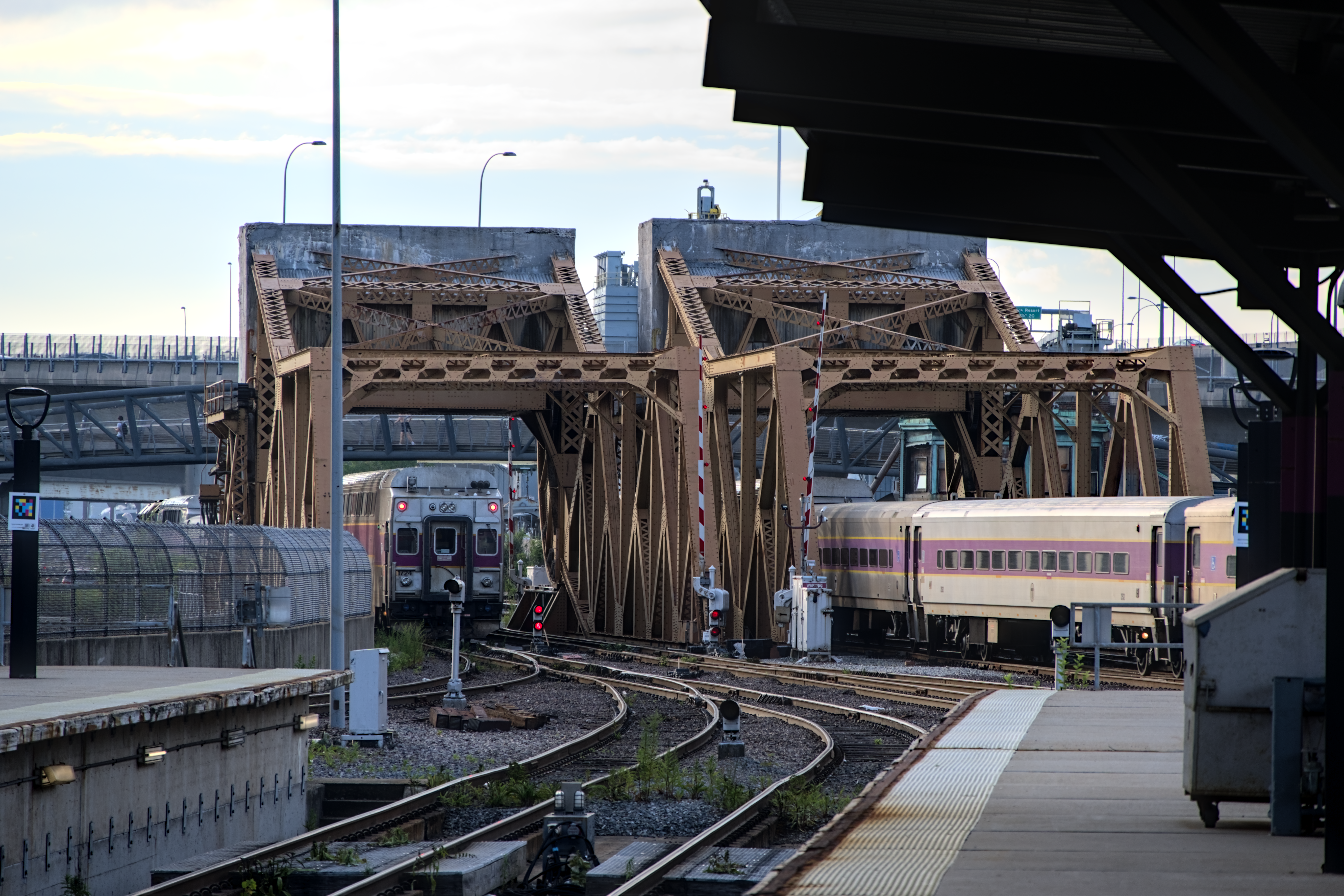 Trains at North Station, 2024-07-29