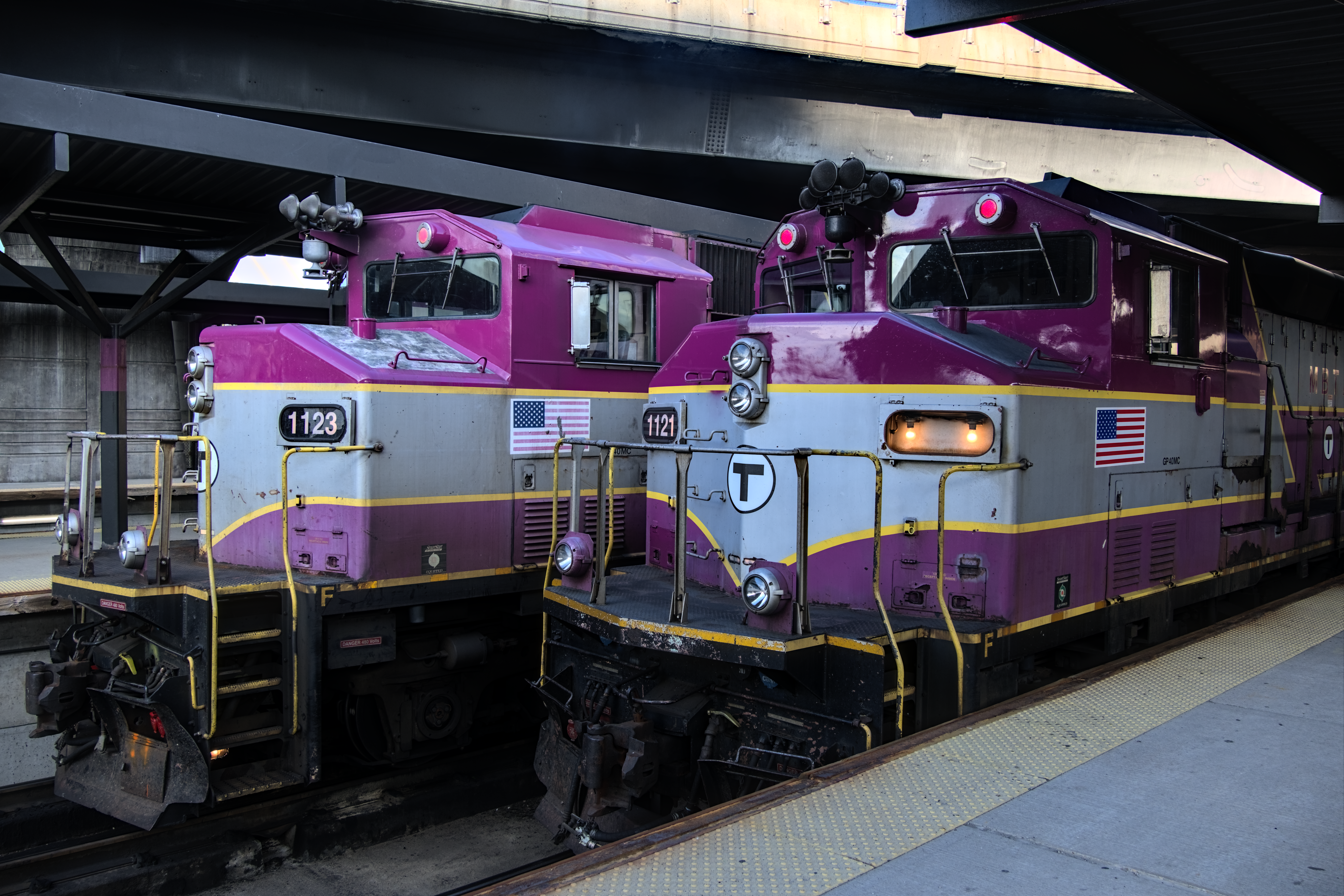 Trains at North Station, 2024-07-29