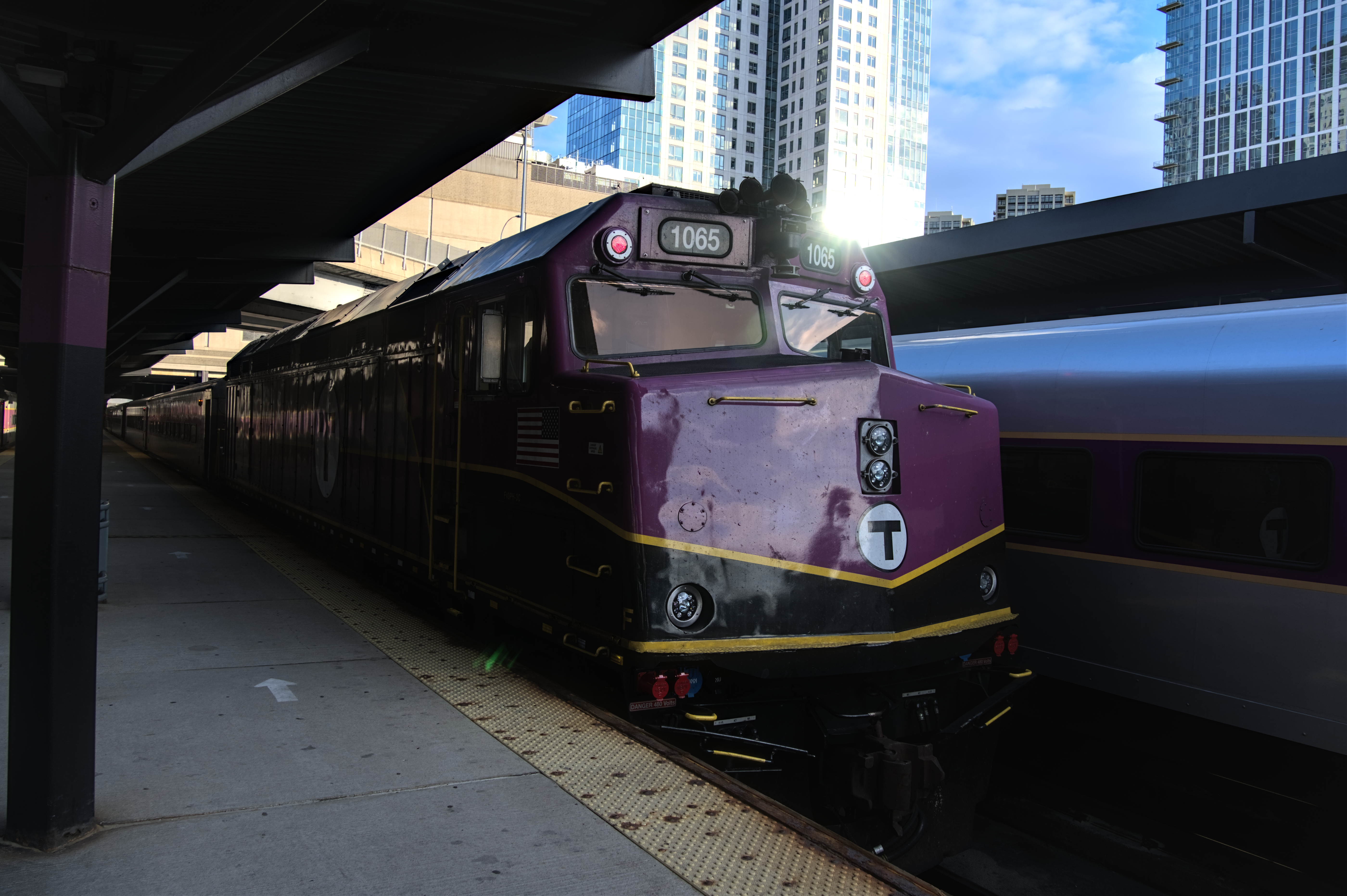 Trains at North Station, 2024-07-29